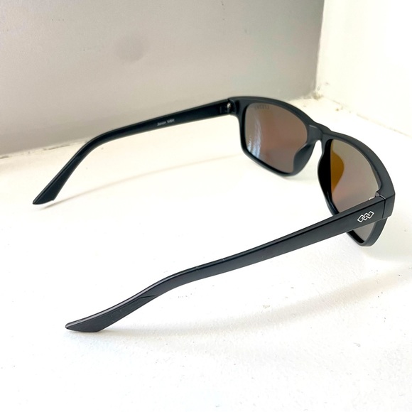 Stylish Men's Attitude Polarized Blue Mirror Sunglasses in Matte Black NWT - Picture 5 of 6